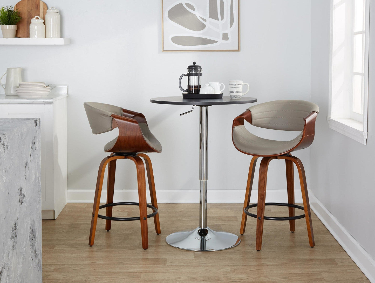 Majestic Office Furniture 26" Fixed-Height Counter Stool - Set of 2