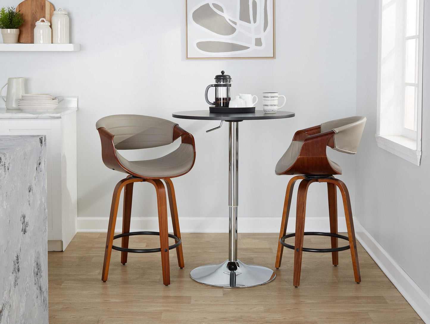 Majestic Office Furniture 26" Fixed-Height Counter Stool - Set of 2