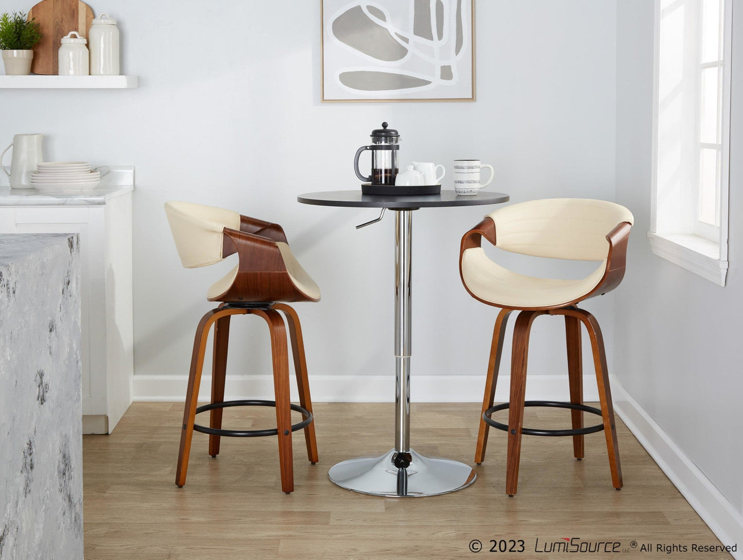 Majestic Office Furniture 26" Fixed-Height Counter Stool - Set of 2