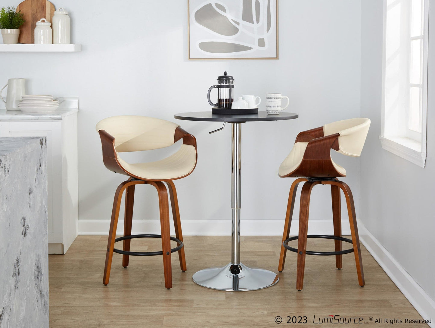 Majestic Office Furniture 26" Fixed-Height Counter Stool - Set of 2