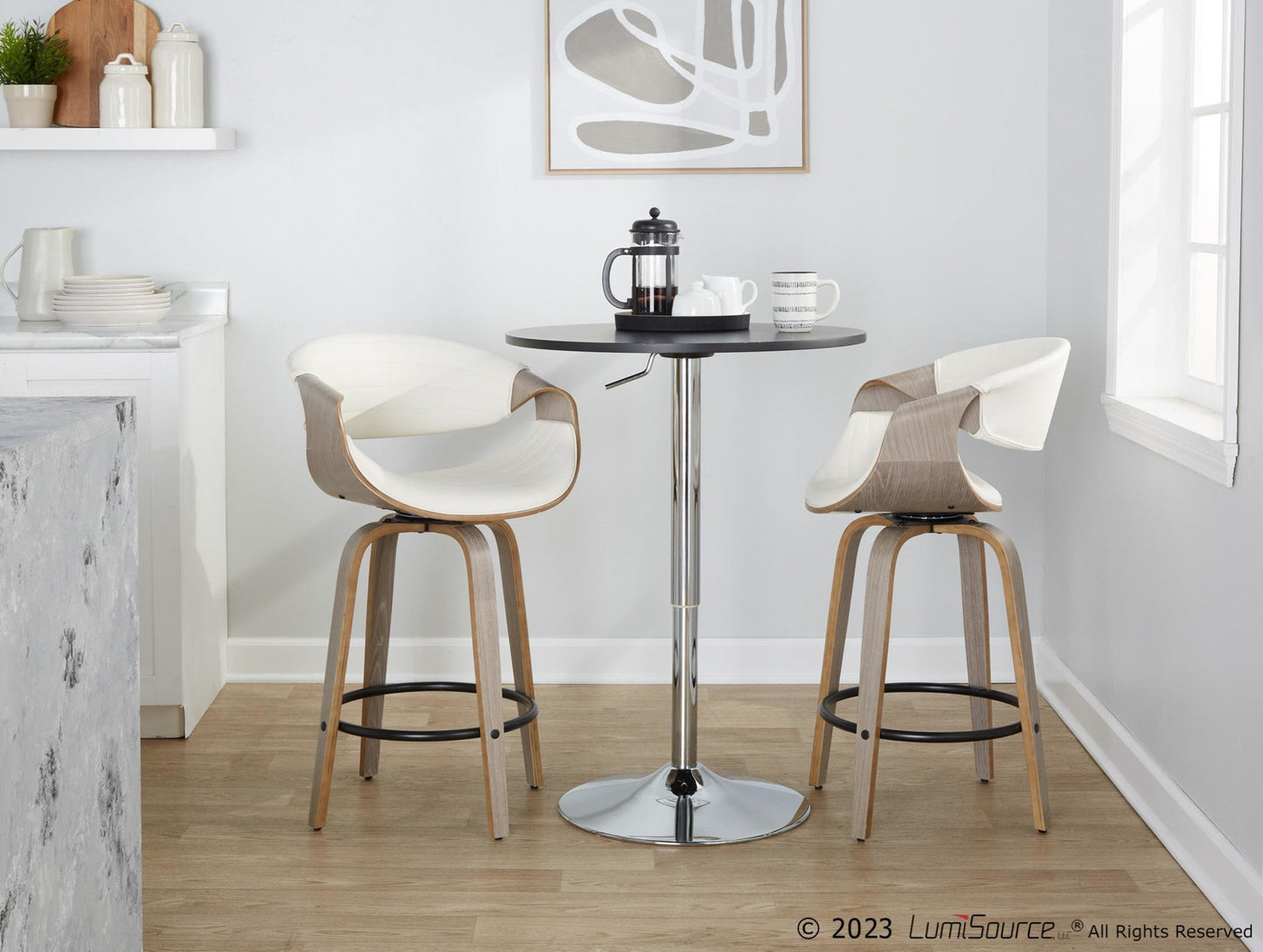 Majestic Office Furniture 26" Fixed-Height Counter Stool - Set of 2