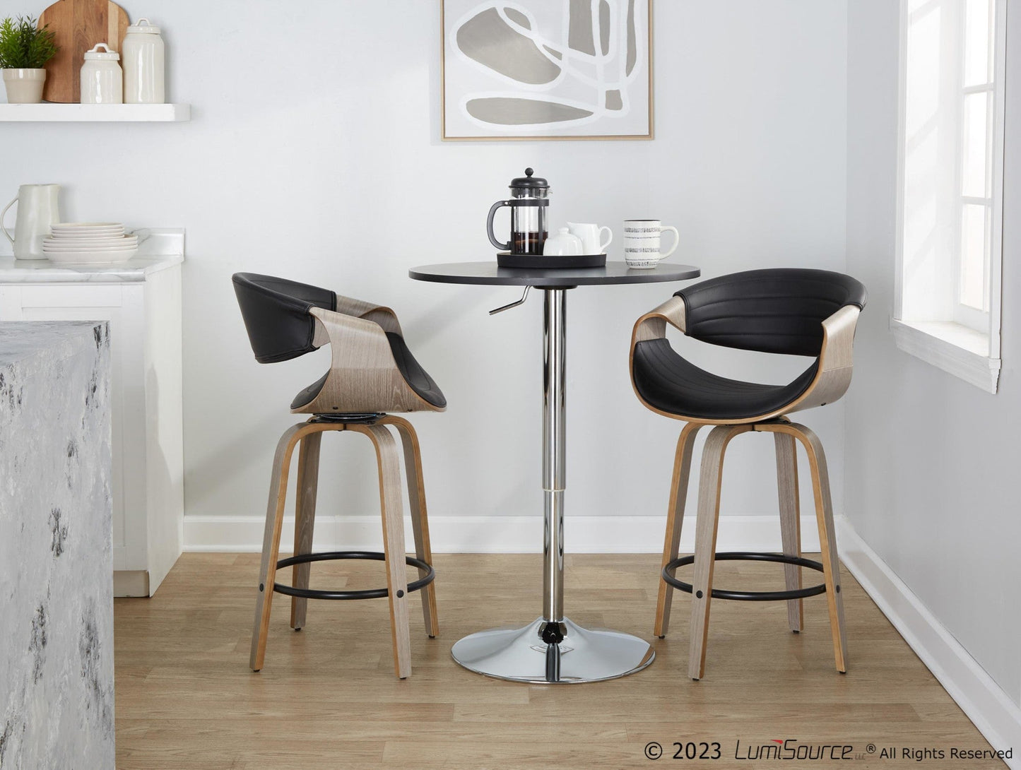 Majestic Office Furniture 26" Fixed-Height Counter Stool - Set of 2