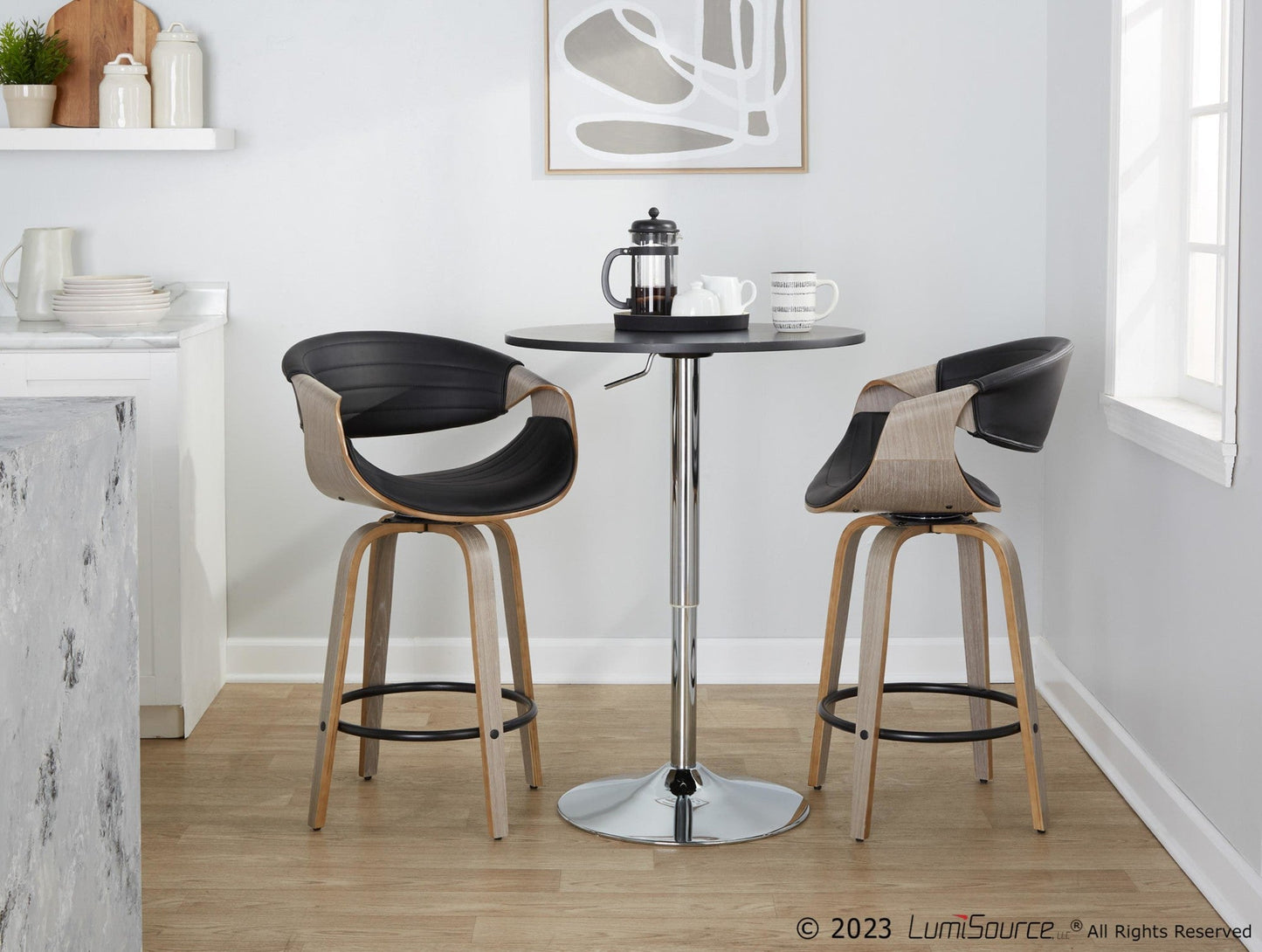 Majestic Office Furniture 26" Fixed-Height Counter Stool - Set of 2