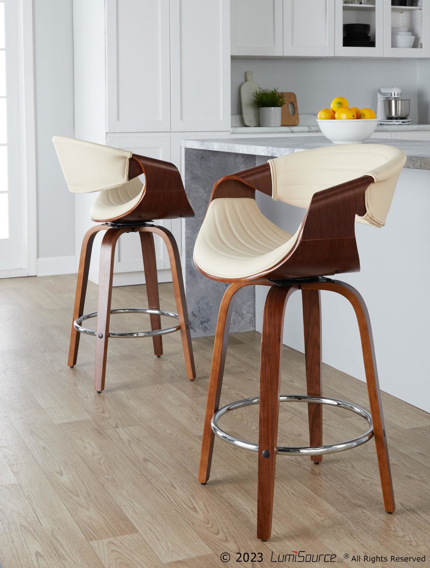 Majestic Office Furniture 26" Fixed-Height Counter Stool - Set of 2