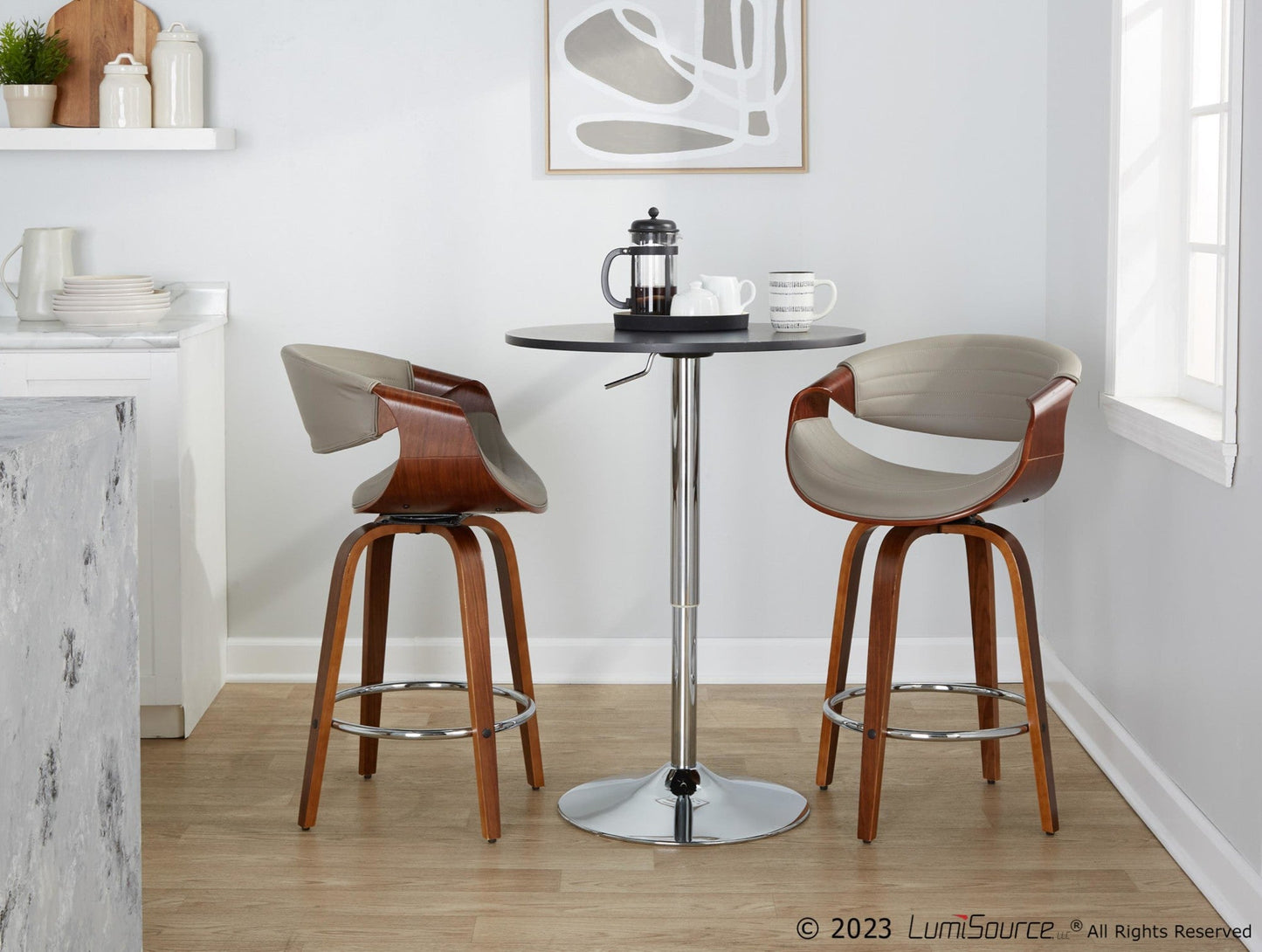 Majestic Office Furniture 26" Fixed-Height Counter Stool - Set of 2