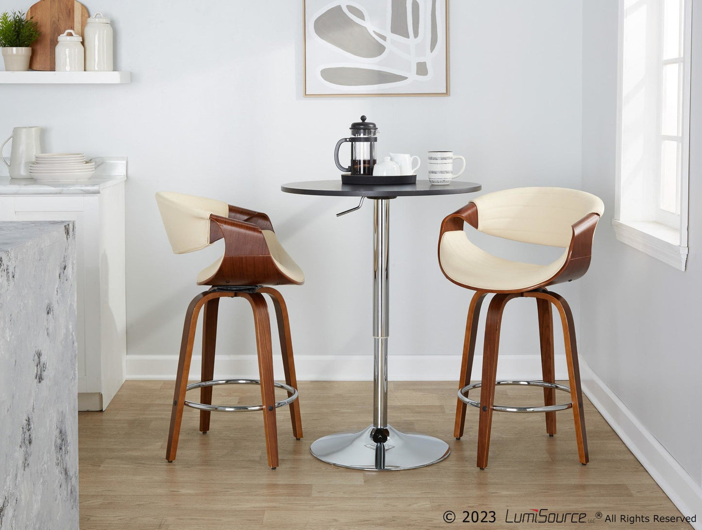 Majestic Office Furniture 26" Fixed-Height Counter Stool - Set of 2