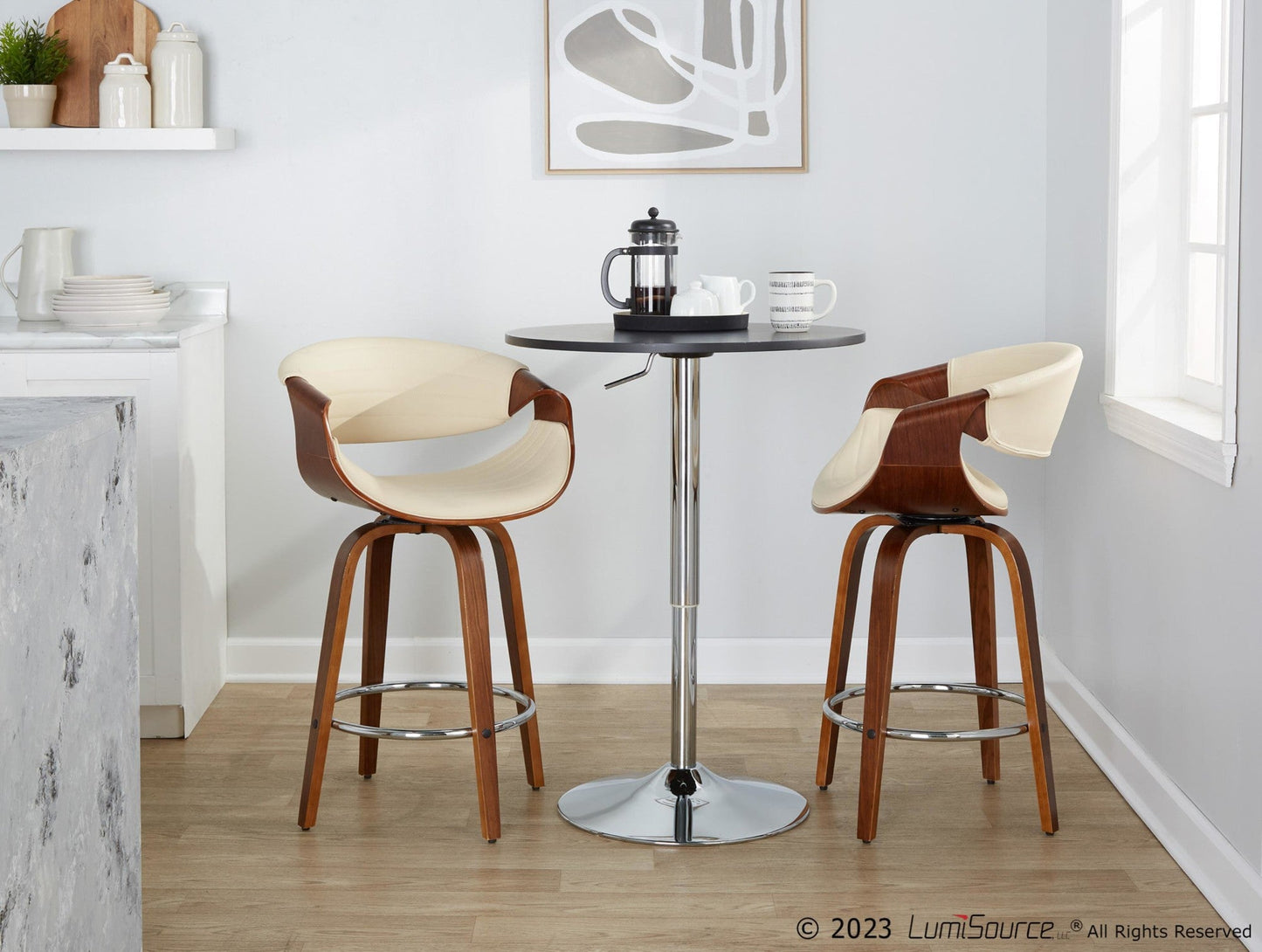 Majestic Office Furniture 26" Fixed-Height Counter Stool - Set of 2