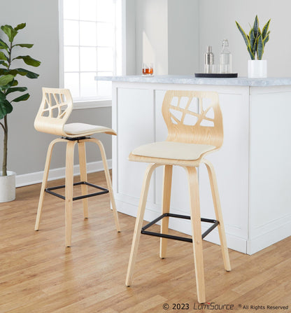 Majestic Office Furniture 30" Fixed-Height Barstool - Set of 2