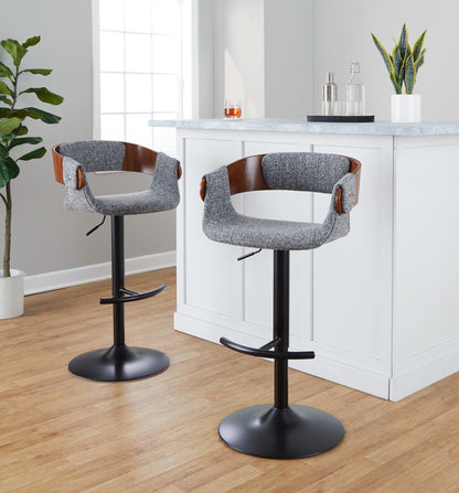 Majestic Office Furniture Adjustable Barstool - Set of 2