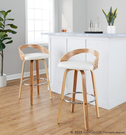 Majestic Office Furniture 30" Fixed-Height Barstool - Set of 2