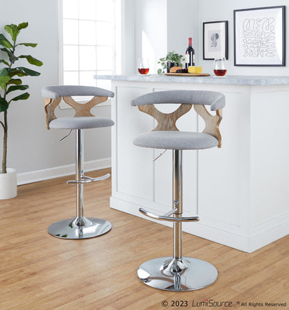 Majestic Office Furniture Adjustable Barstool - Set of 2
