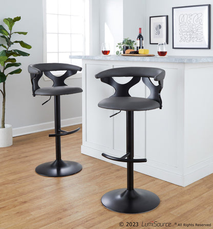 Majestic Office Furniture Adjustable Barstool - Set of 2