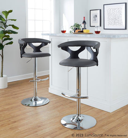 Majestic Office Furniture Adjustable Barstool - Set of 2