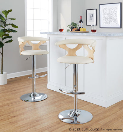 Majestic Office Furniture Adjustable Barstool - Set of 2