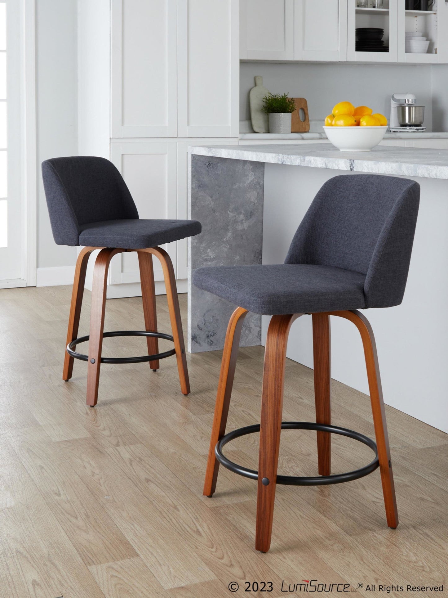 Majestic Office Furniture 24" Fixed-Height Counter Stool - Set of 2
