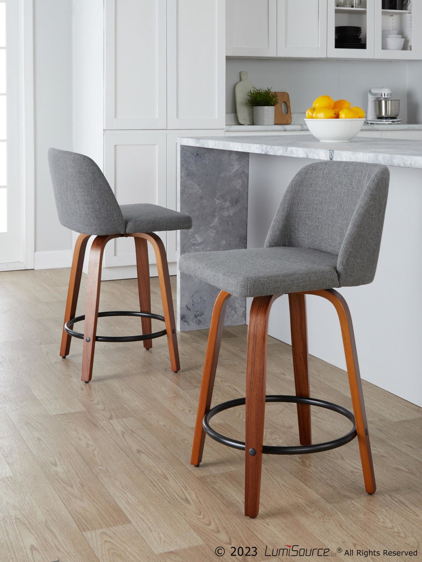 Majestic Office Furniture 24" Fixed-Height Counter Stool - Set of 2