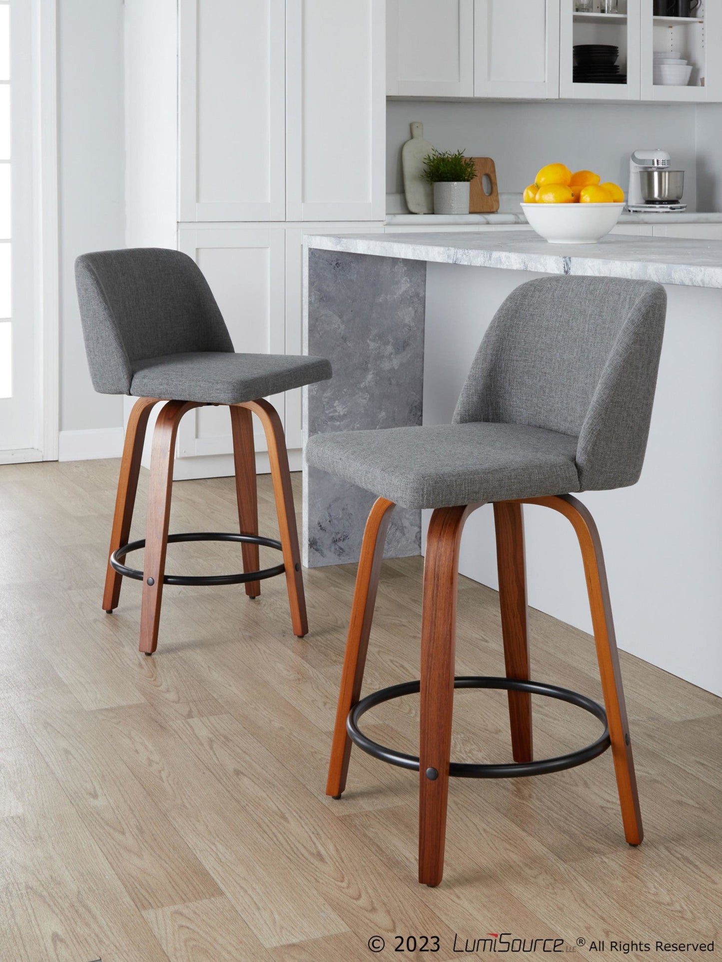 Majestic Office Furniture 24" Fixed-Height Counter Stool - Set of 2