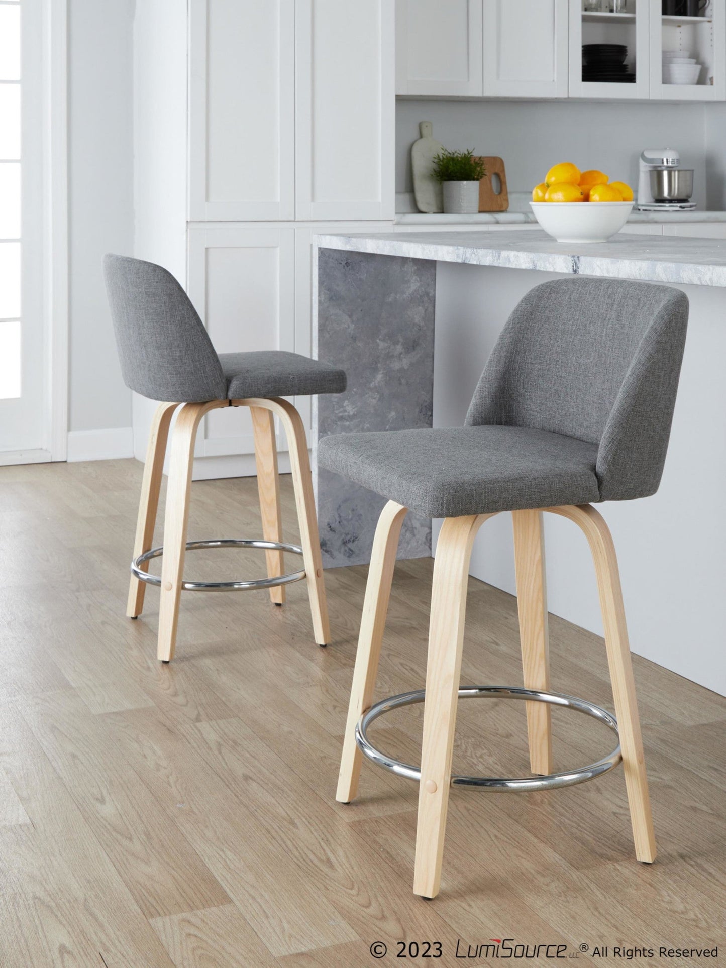 Majestic Office Furniture 24" Fixed-Height Counter Stool - Set of 2