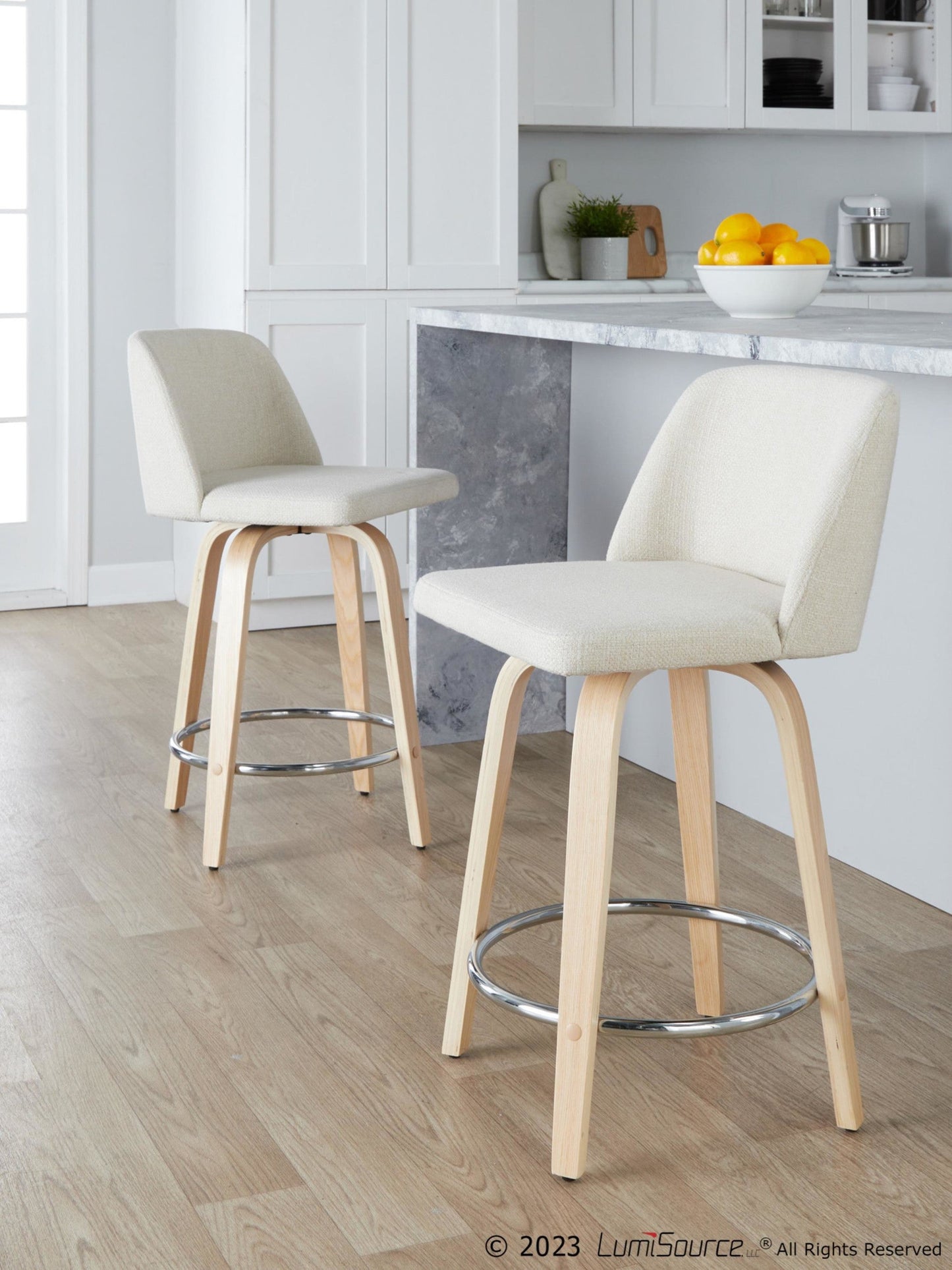 Majestic Office Furniture 24" Fixed-Height Counter Stool - Set of 2