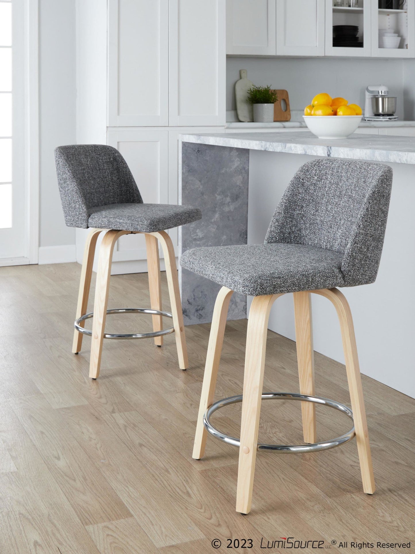 Majestic Office Furniture 24" Fixed-Height Counter Stool - Set of 2