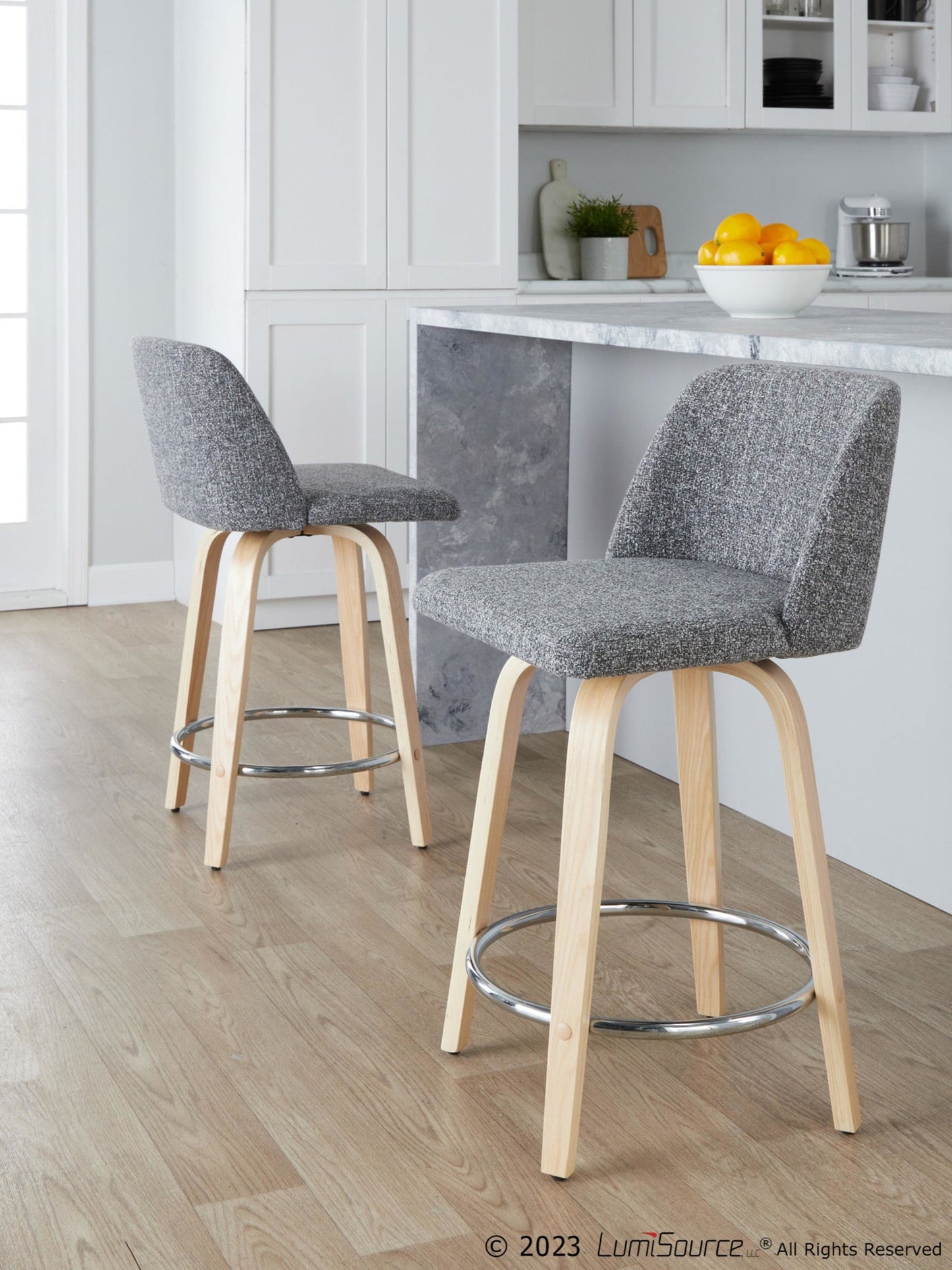 Majestic Office Furniture 24" Fixed-Height Counter Stool - Set of 2