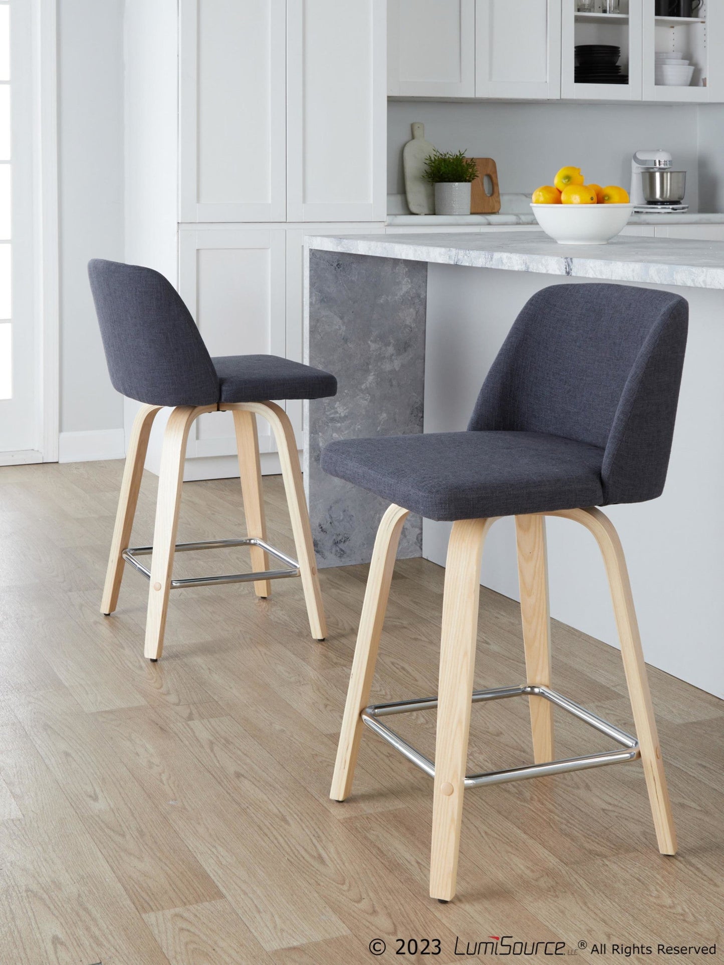 Majestic Office Furniture 24" Fixed-Height Counter Stool - Set of 2