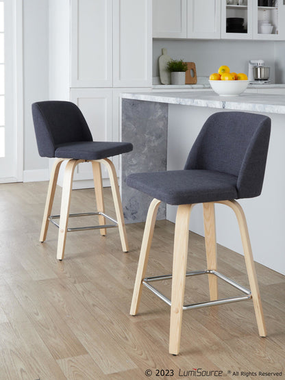 Majestic Office Furniture 24" Fixed-Height Counter Stool - Set of 2