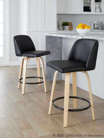 Majestic Office Furniture 24" Fixed-Height Counter Stool - Set of 2