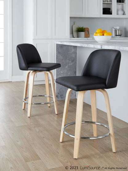 Majestic Office Furniture 24" Fixed-Height Counter Stool - Set of 2