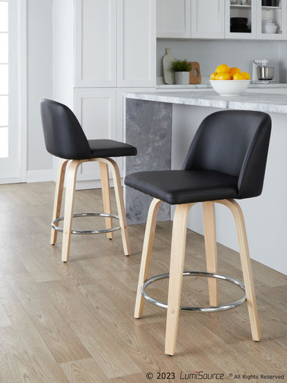 Majestic Office Furniture 24" Fixed-Height Counter Stool - Set of 2