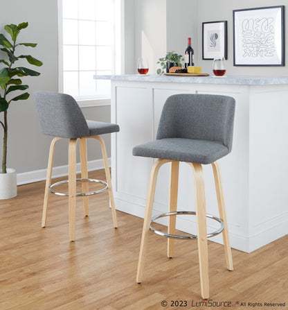 Majestic Office Furniture 30" Fixed-Height Barstool - Set of 2