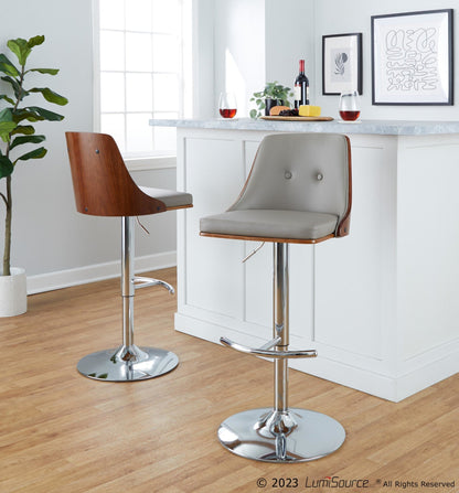 Majestic Office Furniture Adjustable Barstool - Set of 2