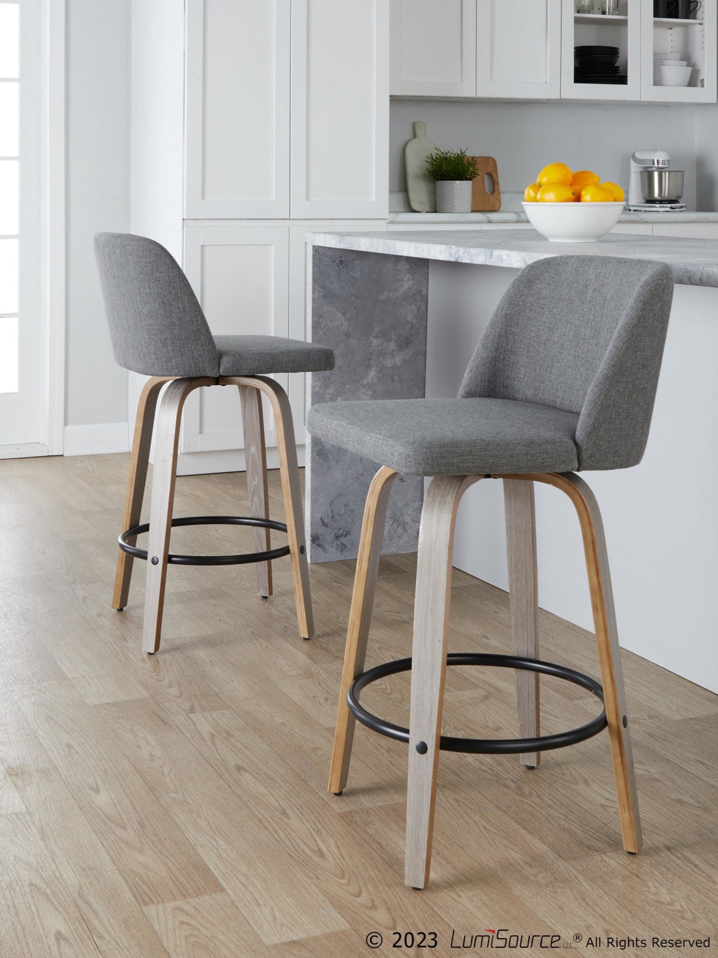 Majestic Office Furniture 26" Fixed-Height Counter Stool - Set of 2
