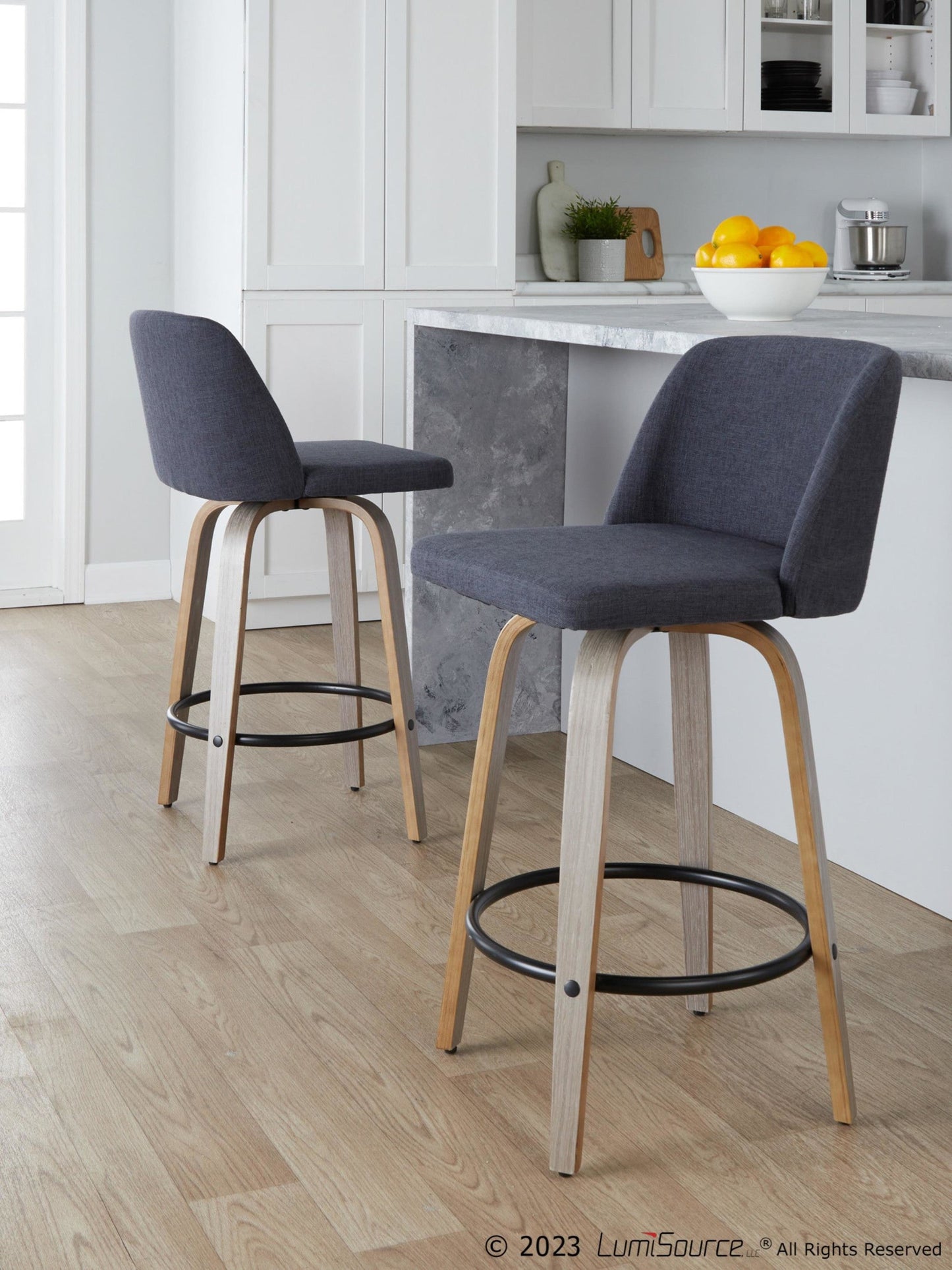 Majestic Office Furniture 26" Fixed-Height Counter Stool - Set of 2