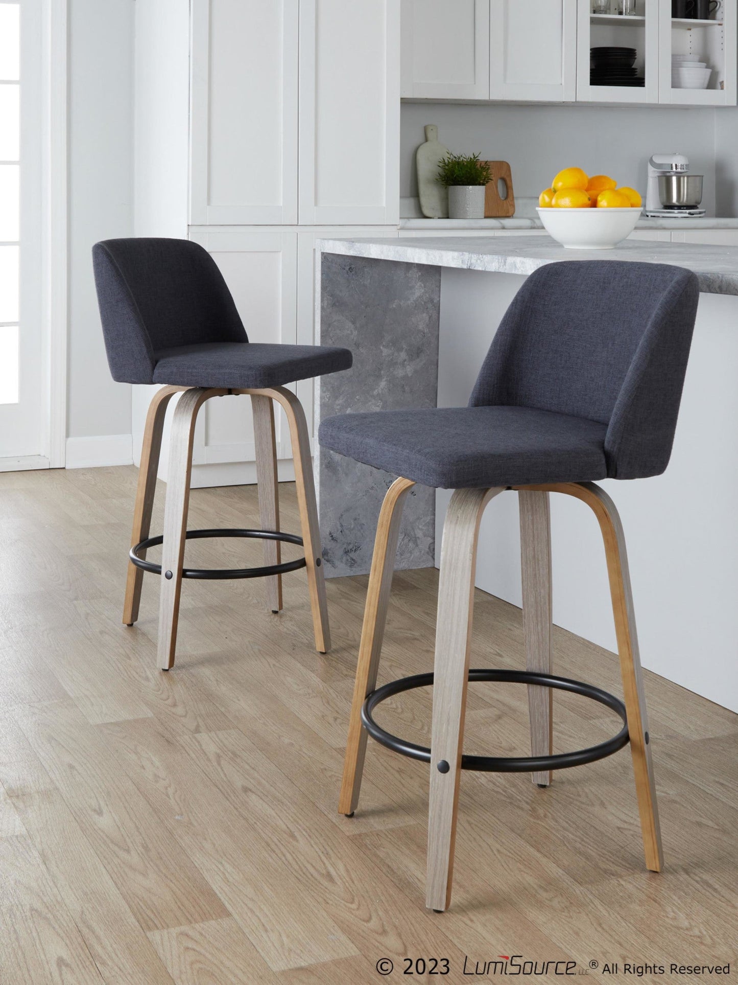 Majestic Office Furniture 26" Fixed-Height Counter Stool - Set of 2