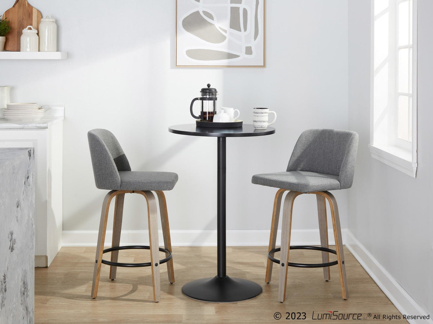 Majestic Office Furniture 26" Fixed-Height Counter Stool - Set of 2