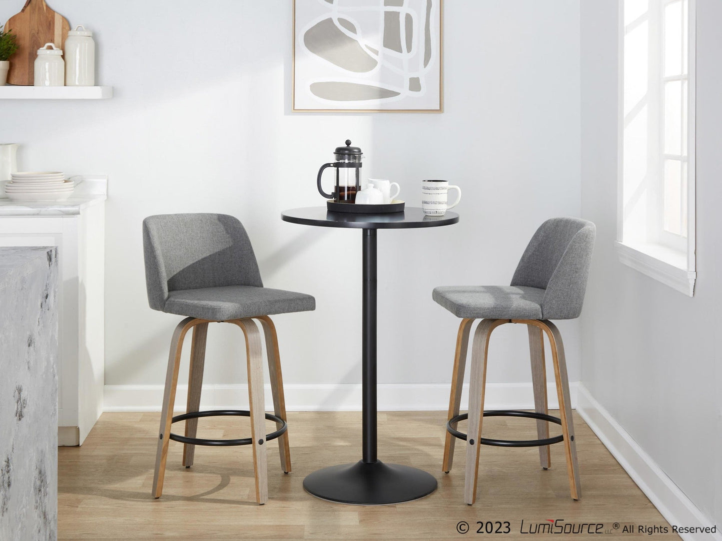 Majestic Office Furniture 26" Fixed-Height Counter Stool - Set of 2