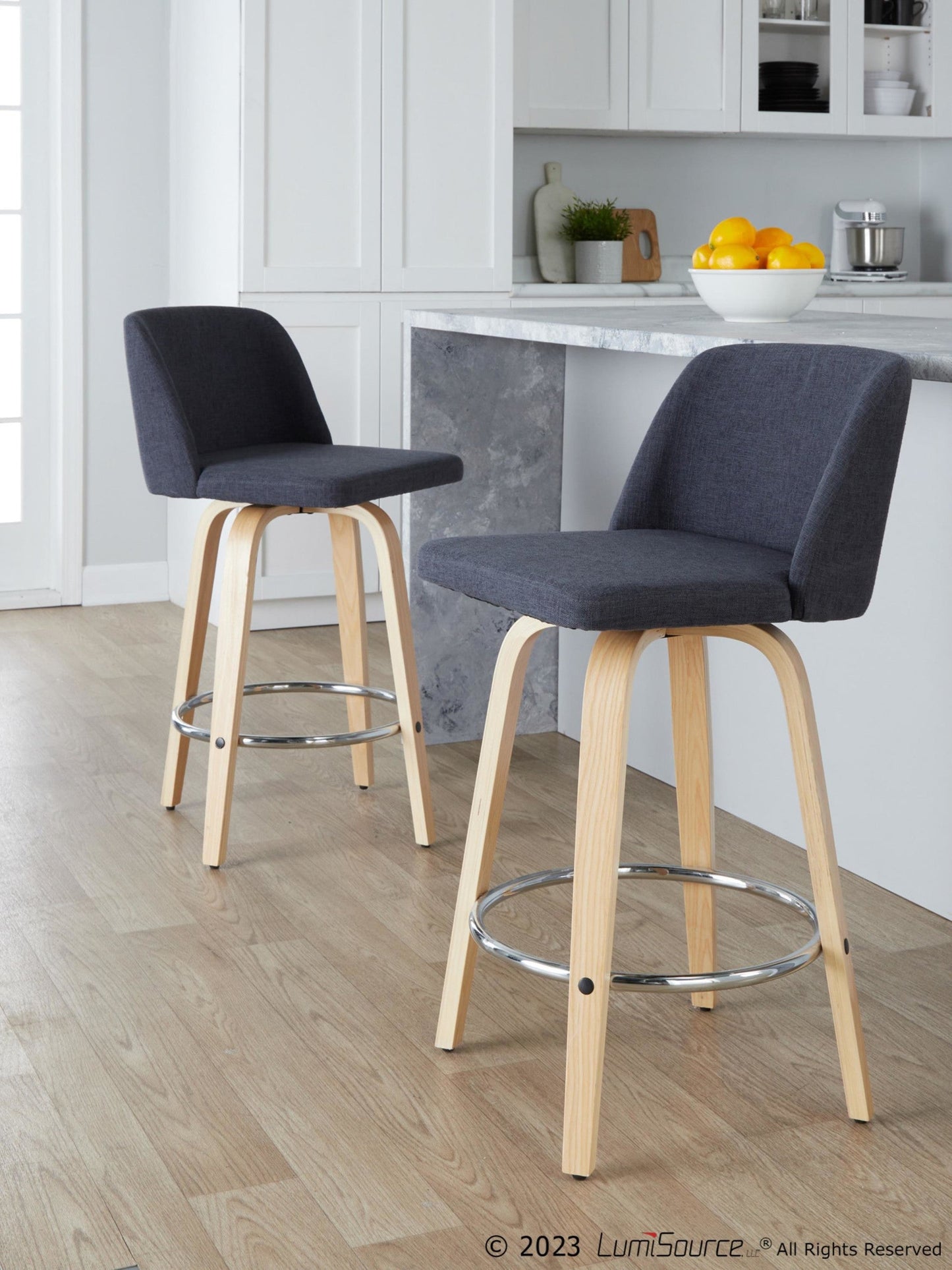 Majestic Office Furniture 26" Fixed-Height Counter Stool - Set of 2