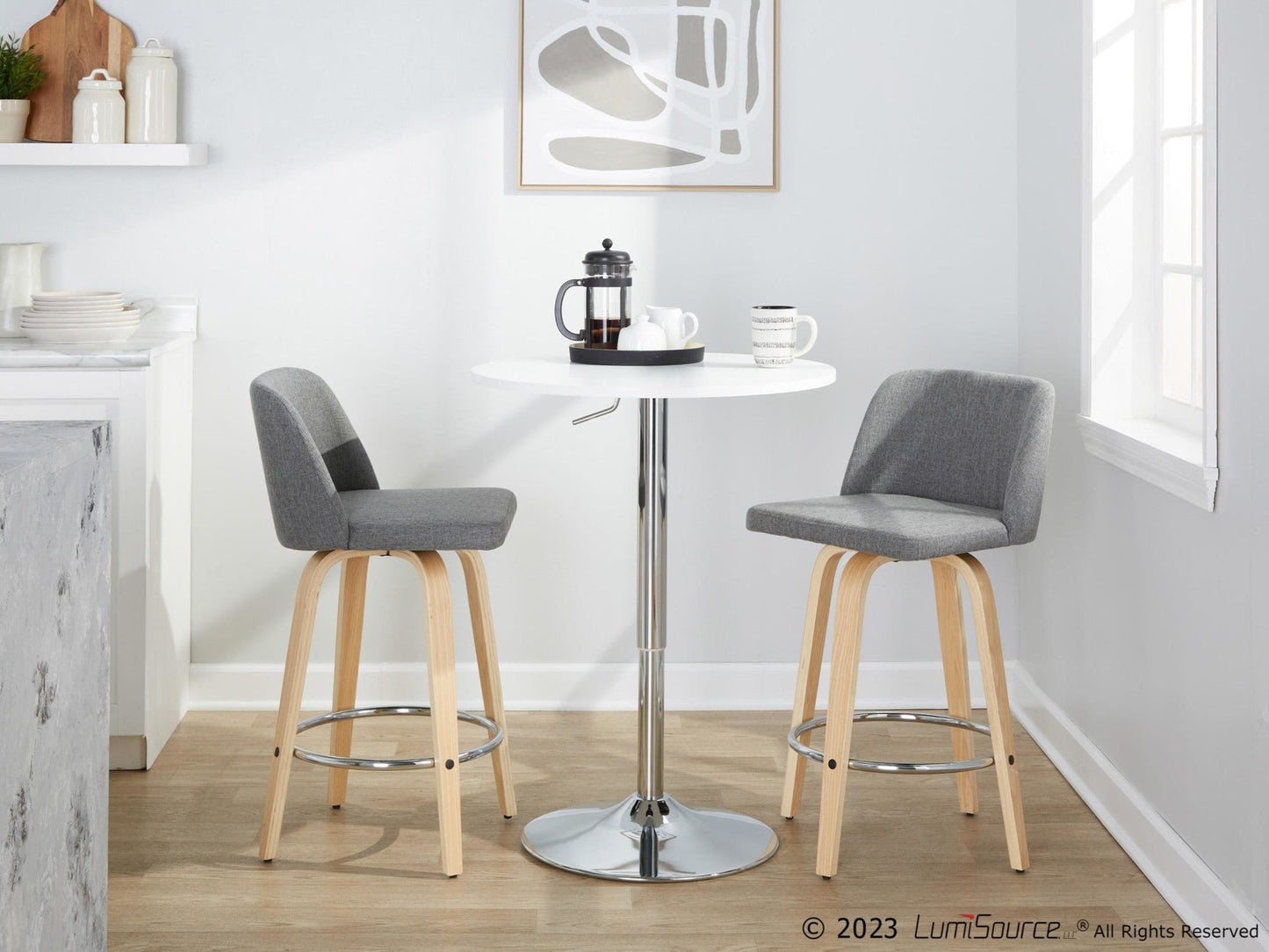 Majestic Office Furniture 26" Fixed-Height Counter Stool - Set of 2