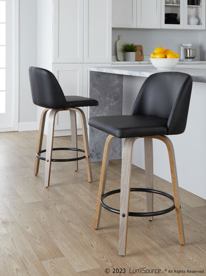 Majestic Office Furniture 26" Fixed-Height Counter Stool - Set of 2