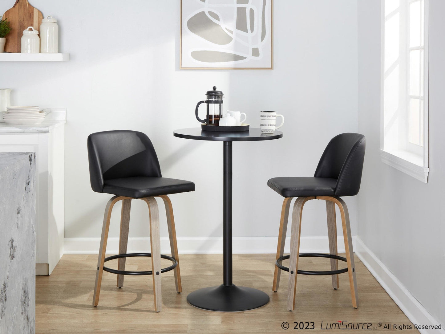 Majestic Office Furniture 26" Fixed-Height Counter Stool - Set of 2