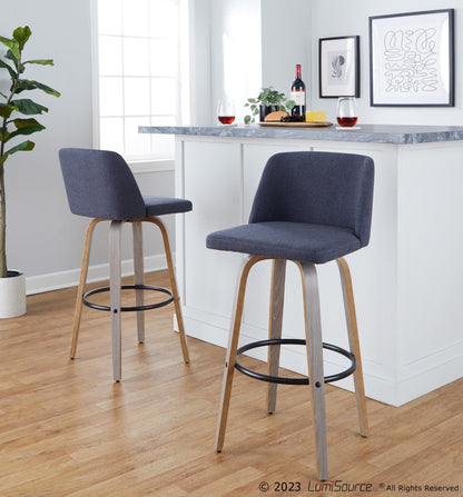 Majestic Office Furniture 30" Fixed-Height Barstool - Set of 2