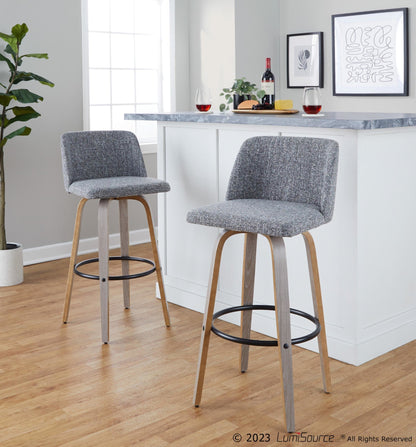 Majestic Office Furniture 30" Fixed-Height Barstool - Set of 2