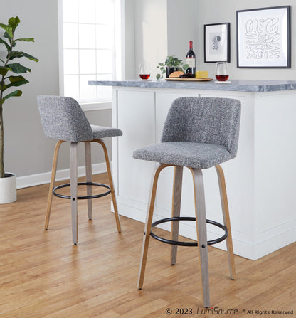 Majestic Office Furniture 30" Fixed-Height Barstool - Set of 2