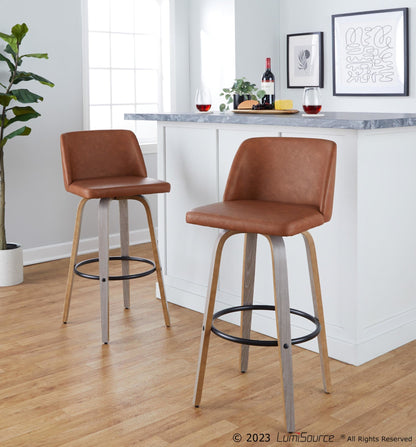 Majestic Office Furniture 30" Fixed-Height Barstool - Set of 2