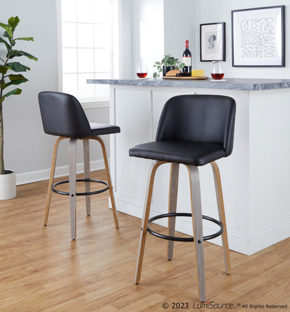 Majestic Office Furniture 30" Fixed-Height Barstool - Set of 2