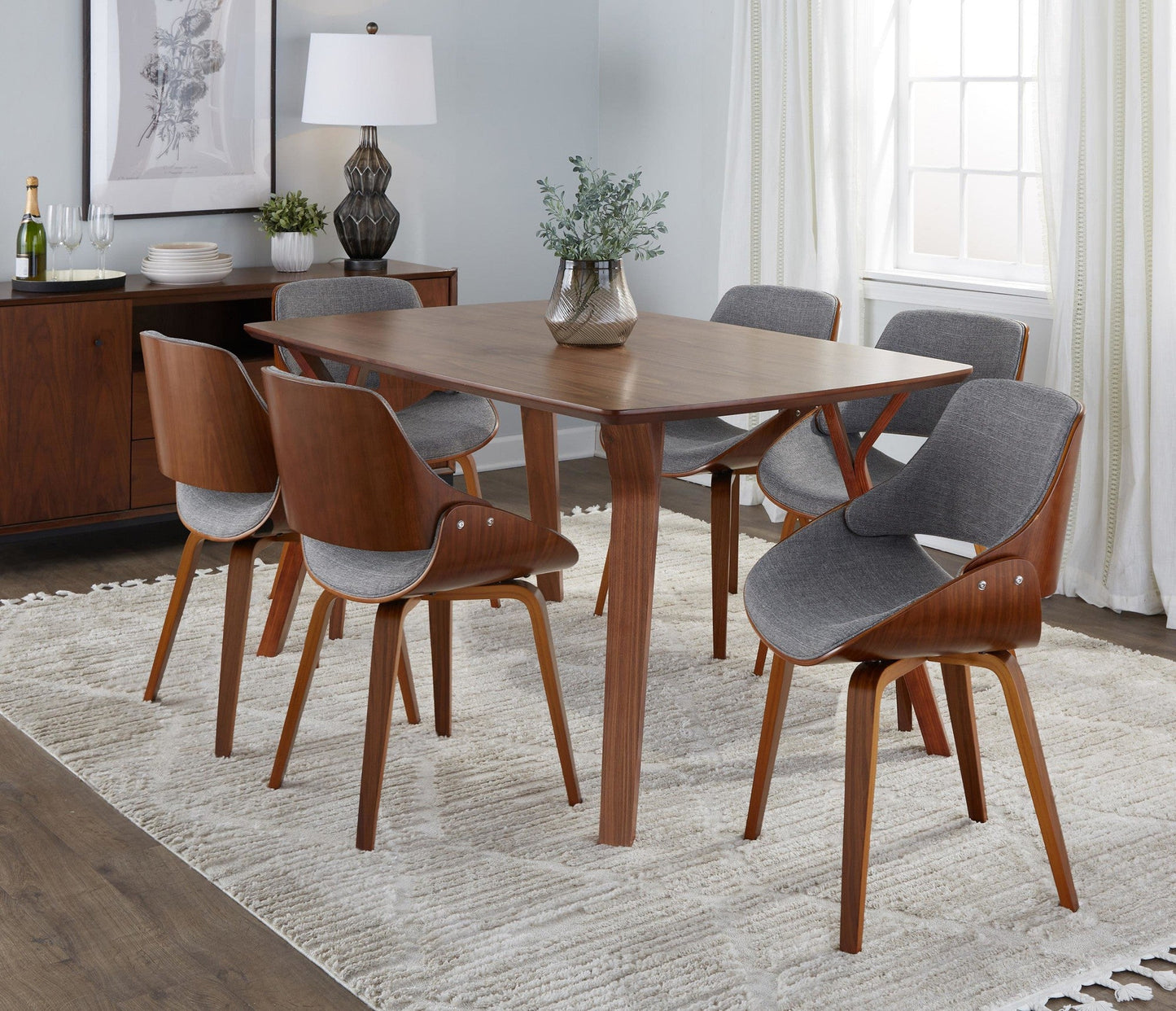Lumisource Folia Fabrizzi Dining Set - 7 Piece