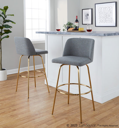 Majestic Office Furniture 30" Fixed-Height Barstool - Set of 2