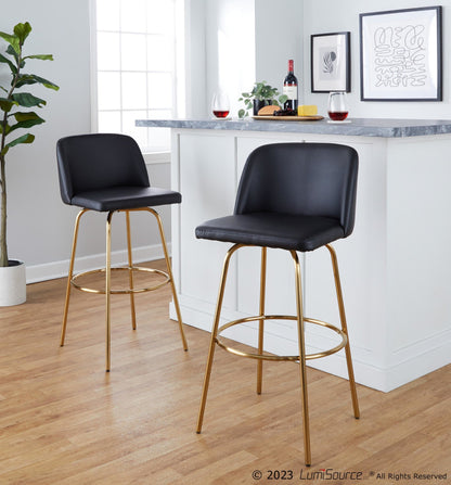 Majestic Office Furniture 30" Fixed-Height Barstool - Set of 2