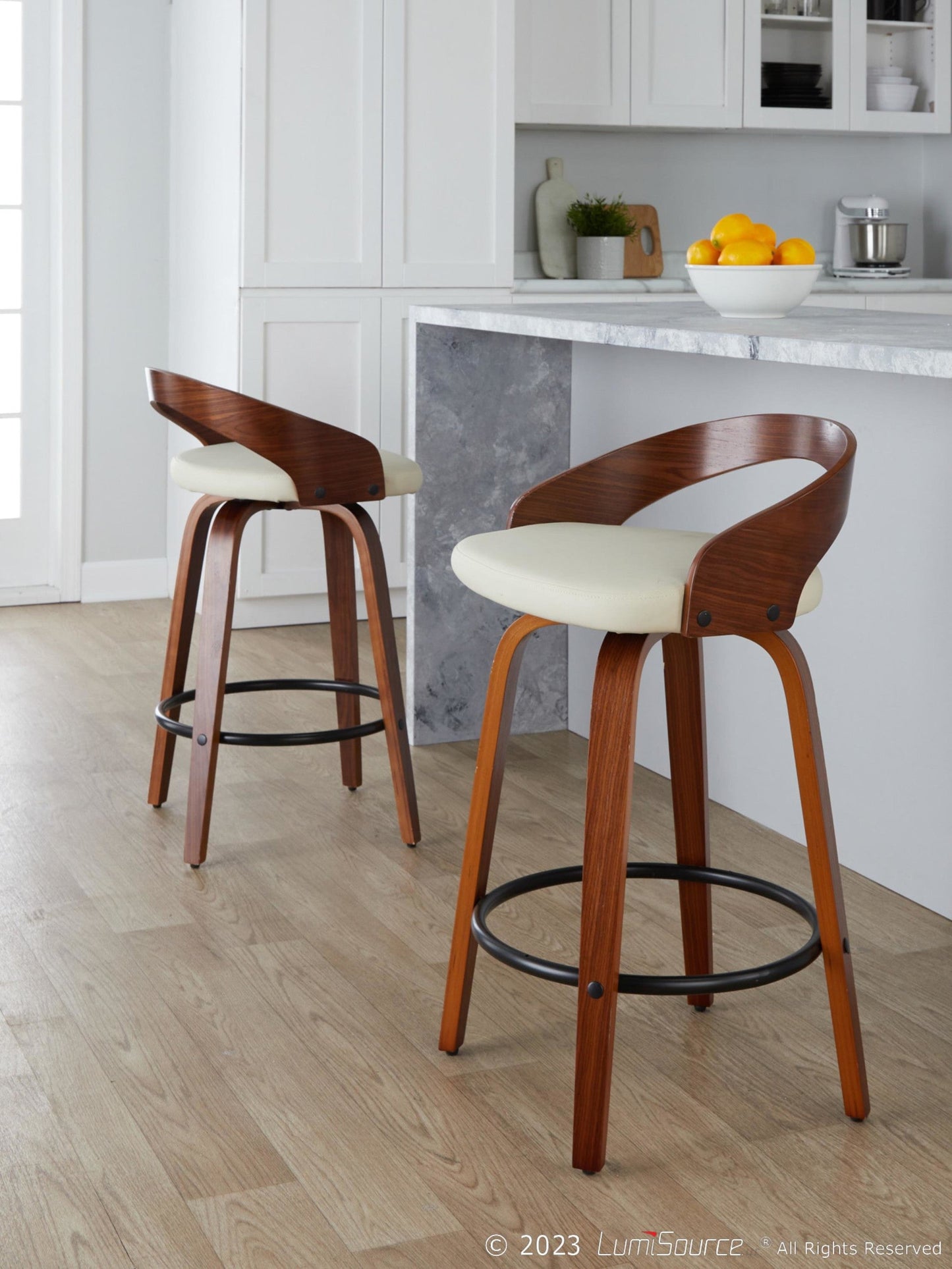 Majestic Office Furniture 26" Fixed-Height Counter Stool - Set of 2